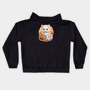 Halloween Kitty Kids Hoodie